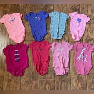 Carters baby girl onesies